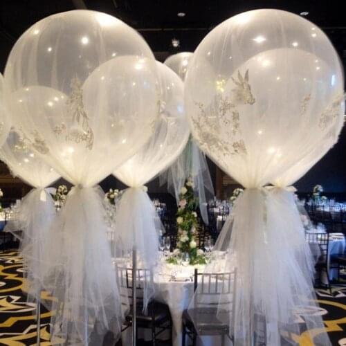 1 Pc 36 Inch Large Transparent Latex Balloons Party Decor Birthday Marriage Wedding Valentines Day Christmas Air Globo Supplies