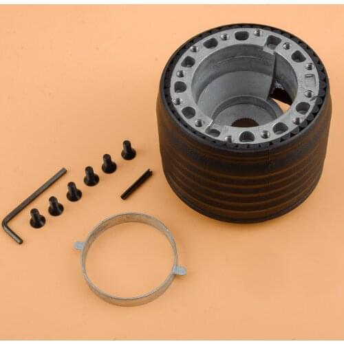 1 Set Steering Wheel Hub Adapter Quick Release Boss Kit Black Fit for Land Rover Defender 36 Spline