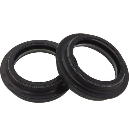 1 Pair 33x43x14 33x45x13 Motorcycle Front Fork Damper Oil Seal Dust Cover