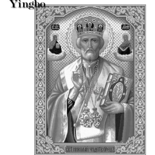 Saint Nicholas Myra Diamond Painting Full Square Drill Needlework Embroidery Home Decor Religion Picture Of Rhinestones Handmade