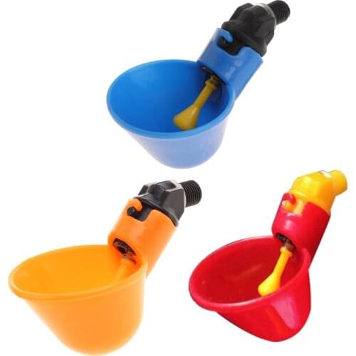 30 Pcs Automatic Poultry Water Drinker Chicken Hen Bird Plastic Drinking Cups Farm Livestock Feeding Bowl