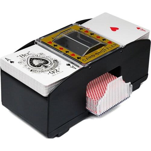 Automatic Poker Card Shuffler Electric Shuffling Machine For Home Party Club Simple Automatically Shuffle Up To 2 Decks Of Cards