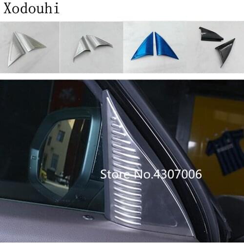Car Stick Column Audio Speak Cover Window Windshield Side Triangle Trim For VW Volkswagen Teramont Atlas 2017 2018 2019 2020