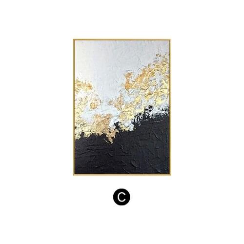 Rich Gold Abstract Painting High Skilled Living Room Restaurant Interior Decoration Picture Wall Art Hand Painted Oil Painting