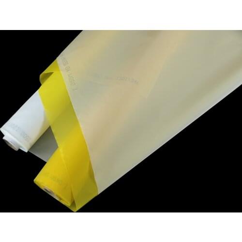 Fast Delievery White or Yellow 10 Meters 150T 380mesh 34UM Monofilament Polyester Silk Screen Printing Mesh