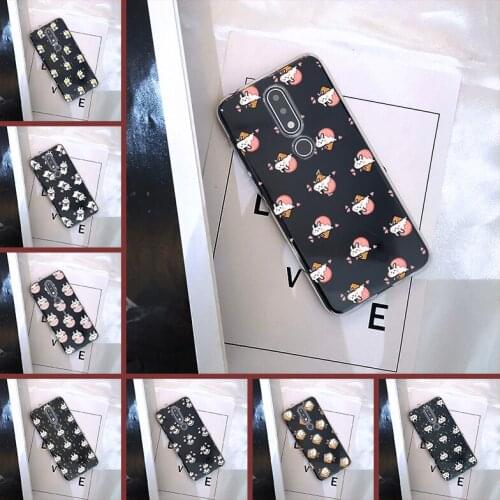 Kawaii Rabbit Cute Animal Cartoon Back Cover For Nokia 2.1 3.1 5.1 6.1 7.1 Plus Soft Silicone Phone Case For Nokia 3.2 4.2 Case