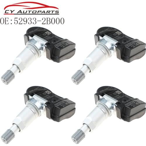 4PCS New TPMS Tire Pressure Sensor For Hyundai Santa Fe Sonata 433MHZ 52933-2B000 529332B000