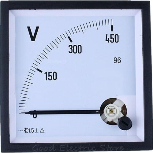 CP-96 SQ-96 CZ-96 AC 5V 10V 15V 20V 30V 50V 75V 100V Range Analog Voltmeter Gauge Panel