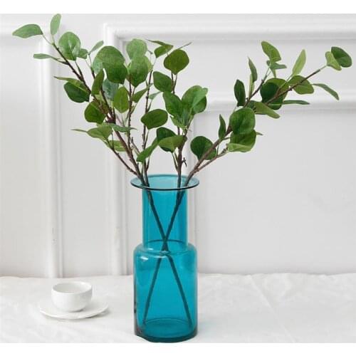 Artificial Leaf Simulation Plant Literary Style Fake Leaves Eucalyptus Fake Flower Fake Leaves Green Plant Decoration Supplies