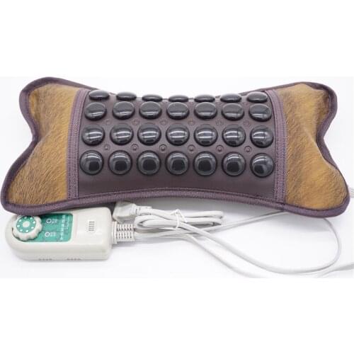 Jade heating pillow to protect cervical spine far-infrared heat compress Tourmaline traction neck massage physiotherapy magnetic
