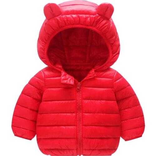 Baby Coat Girls Winter Jackets For Children Autumn Outerwear Solid Hooded Infant Coats Newborn Clothes Kids Cartoon Snowsuit