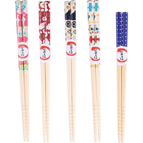 Cute Cartoon Natural Bamboo Chopsticks Joint Chopstick Kids Chopsticks Tableware Gifts For Children