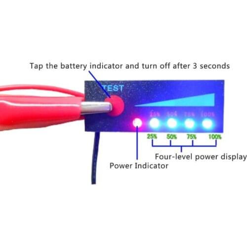 3.7V Lithium Battery Power Level Indicator Module For Led Voltage Display Meter K5DB