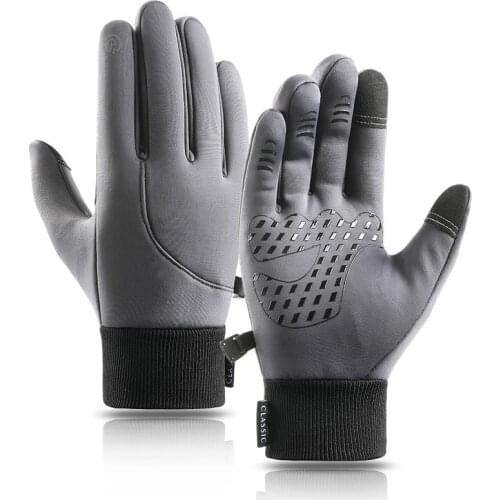 Hot Sale Winter Outdoor Sports Running Gloves Warm Touch Screen Gym Fitness Full Finger Gloves For Men Women Cycling Gloves