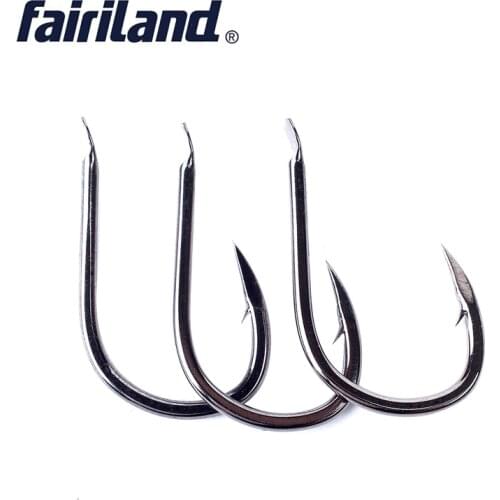 50 Pcs/Set Barbed fish hooks Hi-Carbon Steel Sea 6.8Ib/16.5Kg fishing hooks 11# 12# 13# fishhook With Lure Box