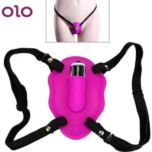 OLO Clitoris Stimulate Butterfly Vibrator Medical silicone Sex Toys for Women Bullet Wearable Masturbator Female Orgasm