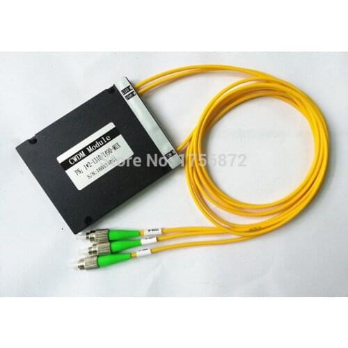 Fiber Optic 2 Channel CWDM Mux Module 1310nm1490nm with FC/APC Connector 2CH+1CWDM Module