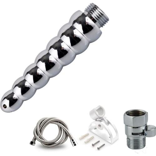 1 Set Stainless Steel Bidet Handheld Hygienic Shower Portable Bidet Sprayer Gun Toilet Seat Bidet Home Hand Held Spray