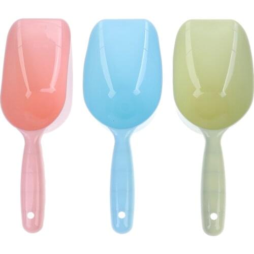 1Pc Blue/Pink/Green Pet Feeding Shovel Cat Food Scoop Large Capacity Thickening Cat Dog Spoon Plastic Shovel Pet Feeder