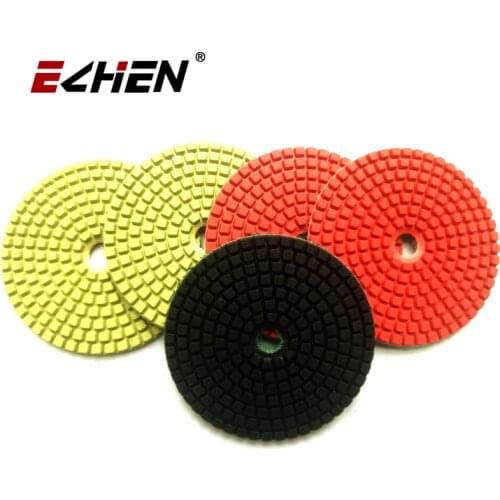 10 PCS Grit #200 Diamond Flexible Wet Polishing Pads Resin Bond Sanding Discs Stone Granite Marble Polisher Pad Dia 100mm