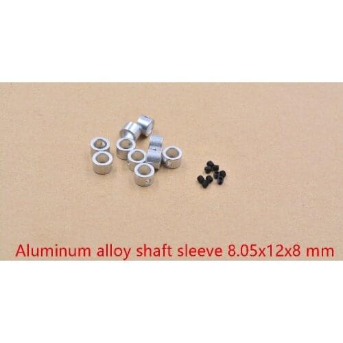 Metal shaft sleeve screens 8.05mm axle outer diameter 12mm thickness 8mm for axis diy model assembly 10pcs