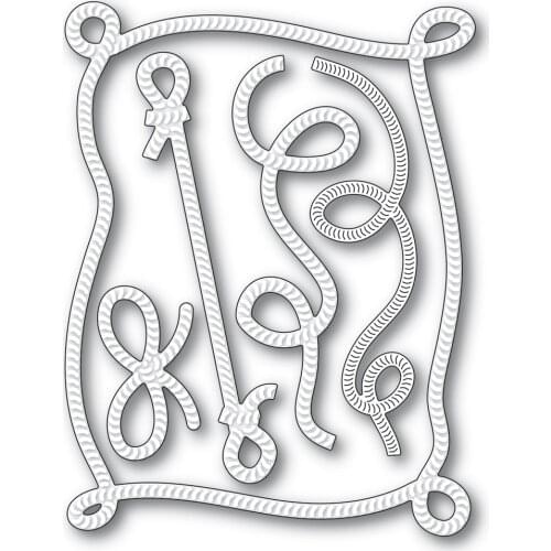 2021 AliliArts Metal Cutting Dies Rope frame diy Scrapbooking Photo Album Decorative Embossing PaperCard Crafts Die