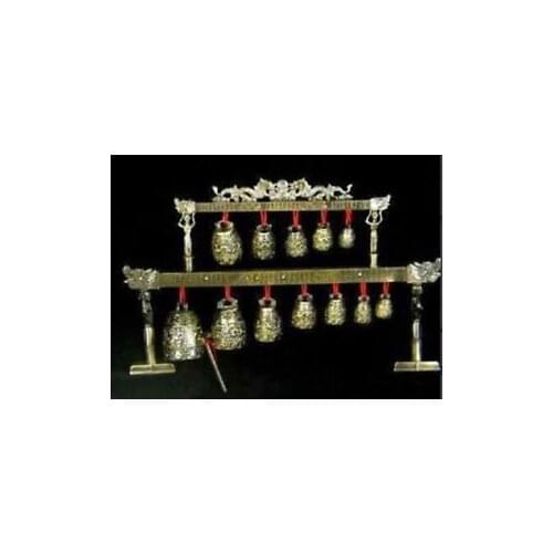 38*23cm Height old handwork Brass bells Chinese Tibet dragon glockenspiel copper craft tools wedding Decoration Brass