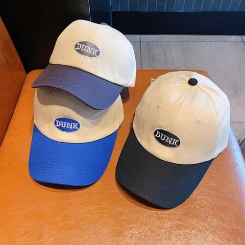 Baseball Cap for Women and Men Summer Fashion Visors Cap Splicing letter embroidery Casual Snapback Hat Cotton snapback cap