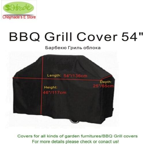 54"/136cm BBQ Covers, BBQ Grill Cover, Water proofed BBQ grill cover with ribbons.CNSJMADE