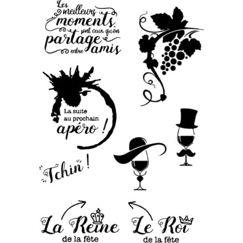 French Clear Stamp for Scrapbooking Transparent Silicone Rubber DIY Photo Album Decor 1814