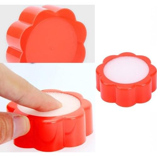 Creative Finger Wet Sponge Finger Dampener Finger Wetting Count Paper Round Case Damper Cute Creative Sponge Money P9A3