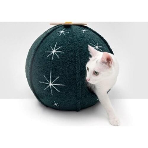 Lovely Cute Warm Cat Bed House Cat Bed Winter Summer Pet Dog Nest Summer Winter Round Cat Small Dog Home Mats Pet Supplies