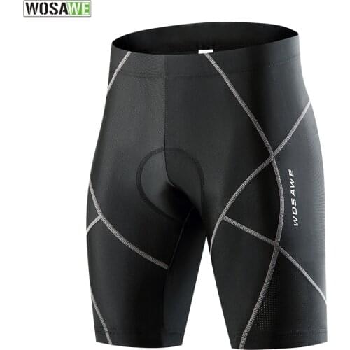 WOSAWE MTB Road Bike Shorts Padded Cycling Shorts Shockproof Bermuda Ciclismo Outdoor Sports Wear