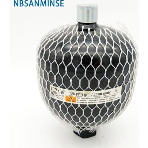 NBSANMINSE GXQ 1.4L ~ 2.8L Diaphragm Accumulator Laser Welding High Pressure Vessels Flexible Diaphragm For Hydraulic power unit