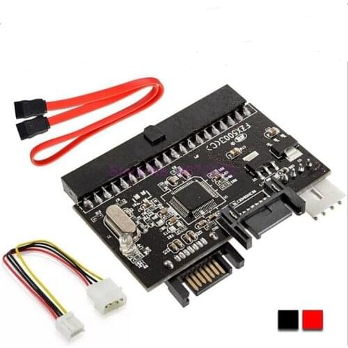 500pcs 2 In 1 IDE to SATA/SATA to IDE Adapter Converter Support Serial ATA 40pin IDE port Serial ATA port 4 pin power connector