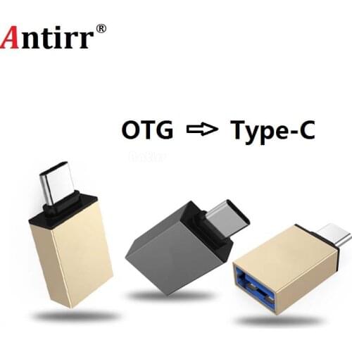 Antirr USB 3.1 Type C Male to USB 3.0 Female OTG Converter Power Supply Charger Adapter Connector Data Sync Adaptor Type-C Plug