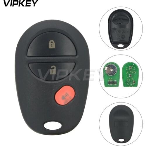 Remotekey GQ43VT20T 3 button 315 mhz for Toyota Sequoia Sienna 2008 2009 2010 2011 2012 Remote key