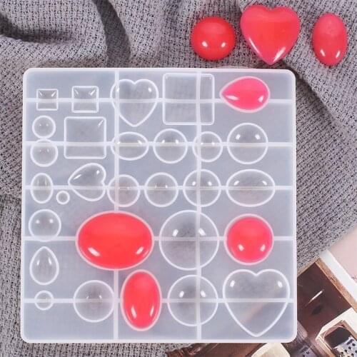 Silicone Mold Crystal Time Stone Epoxy Resin DIY Handmade Hot Rectangle Durable Jewelry Making Craft Artscrafts Supplies