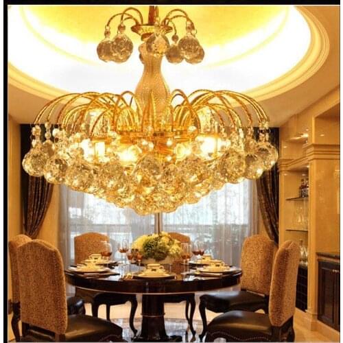 LED Pendant Lights K9 crystal lamp of Europe type style Suitable for Living room dining room bedroom free shipping Pendant Lamps
