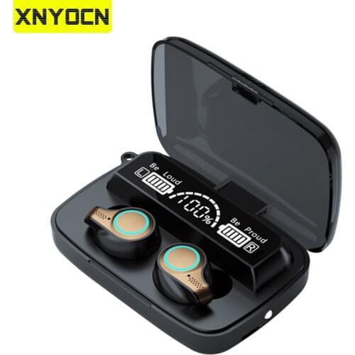 Xnyocn TWS Bluetooth 5.1 Earphones 5000mAh Charging Box Wireless Headphone 9D Stereo Sports Waterproof Earbuds Headsets With Mic