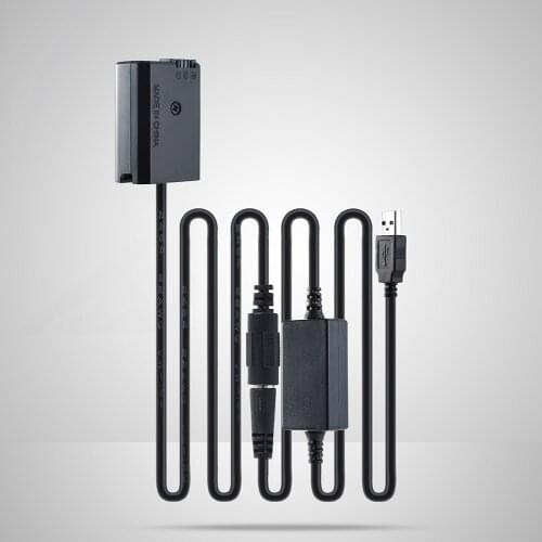 USB 5V Dummy Battery NP-FW50 And Boost Cable AC-PW20 DC Coupler Power Adapter For Sony A7 A7R A7S A7M A7II A7S2 A7M2