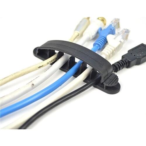 Desktop computer Cable Winder wire line unit with five screens Flip the solid line with wire clip and paste type wire clip