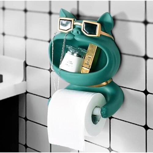 Bathroom Storage Paper Towel Rack Roll Paper Holder Toilet Racks Pumping Box Free Punching Wall-hung Toilet Paper Holder