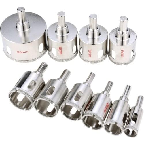 1PC 5-100mm Tiles Glass core hole saw Diamond Drill Bits Use for Glass Tile Marble Granite Electric power drilling tools