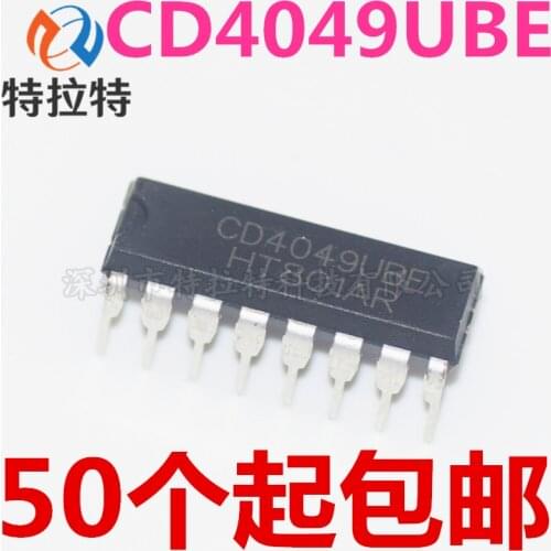 10PCS CD4049UBE DIP16 CD4049 DIP CD4049BE DIP-16 new and original IC