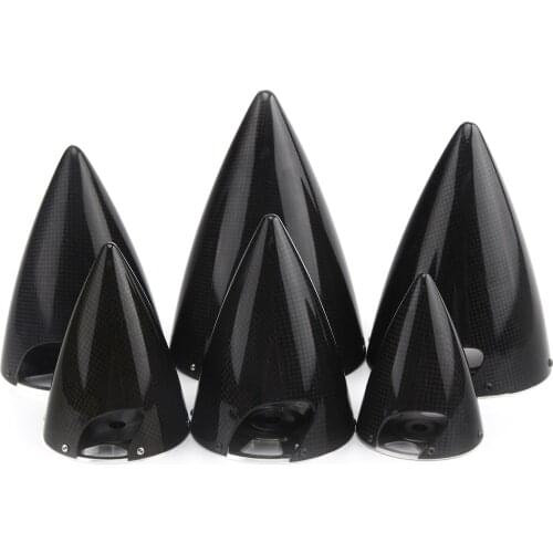 Zyhobby 2 Blades porp Carbon Fiber Spinner For Fixed Wing Gas RC Airplane 3" 3.5" 4" 4.5" 5" 5.5" 6"