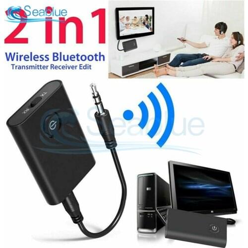 2 in 1 Bluetooth 4.0 Transmitter Receiver TV PC Car Speaker 3.5mm AUX Hifi Music Audio Adapter/Headphones Car/Home Stereo Device