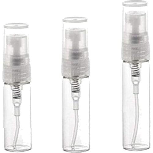 20pcs Refillable 2ml 3ml 5ml Mini Essential oil Glass Spray Bottle Empty Perfume Bottles Perfume Atomizer Travel Accessories