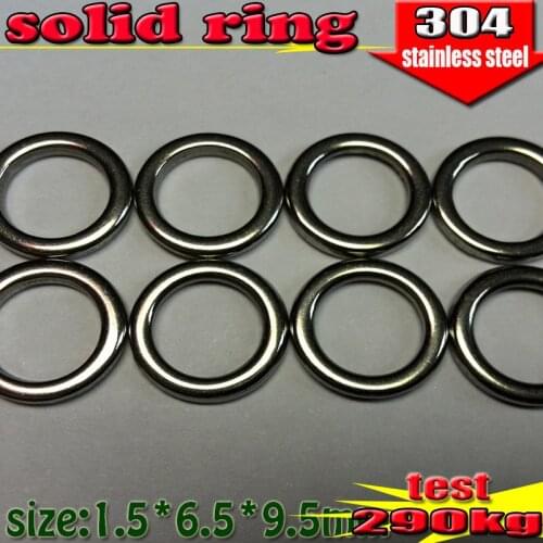 2019fishing rings lure accessories size:1.5mm*6.5mm*9.5mm304 stainless steel number 500pcs/lot Professional is focused