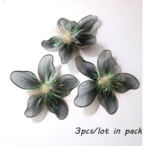 3pc/lot DIY fashion flower insect Patches for clothing Embroidery patches for bags decorative parches applique